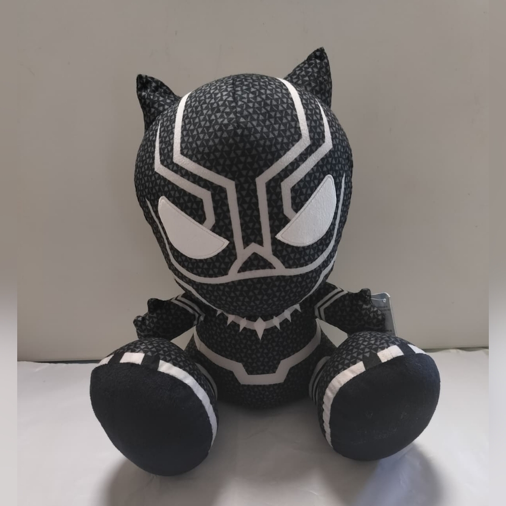 Marvel Black Panther Stuffed Animal Black and White